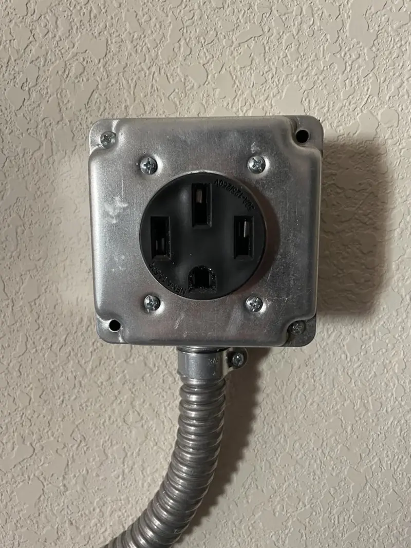NEMA 14-50 outlet installed for Smart Home Electrical in North Hobbs